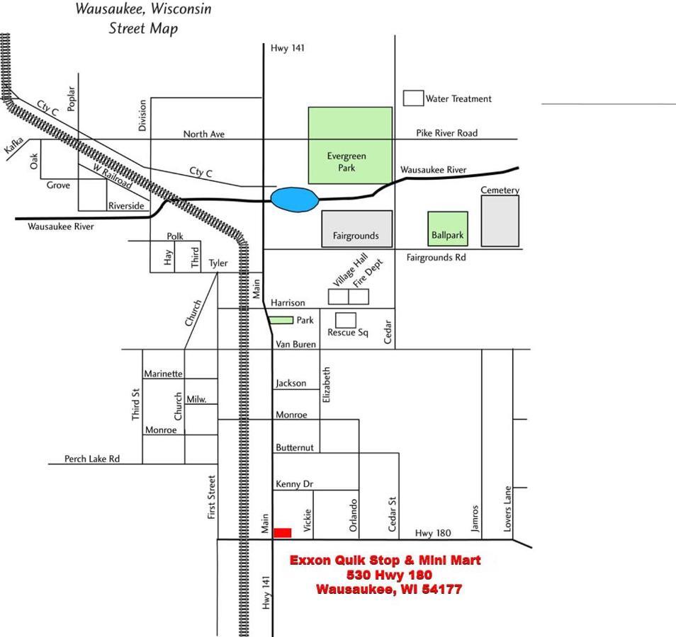 Exxon Quik Stop & Motel Wausaukee Екстер'єр фото